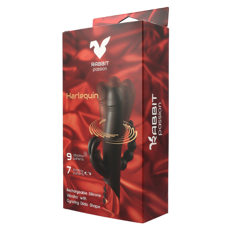 Vibrador Rotador Rabbit Passion Harlequin