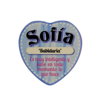 Imán Nombre Sofía Cerámica