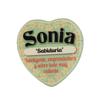 Imán Nombre Sonia Cerámica