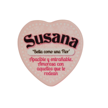 Imán Nombre Susana Cerámica