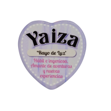 Imán Nombre Yaiza Cerámica