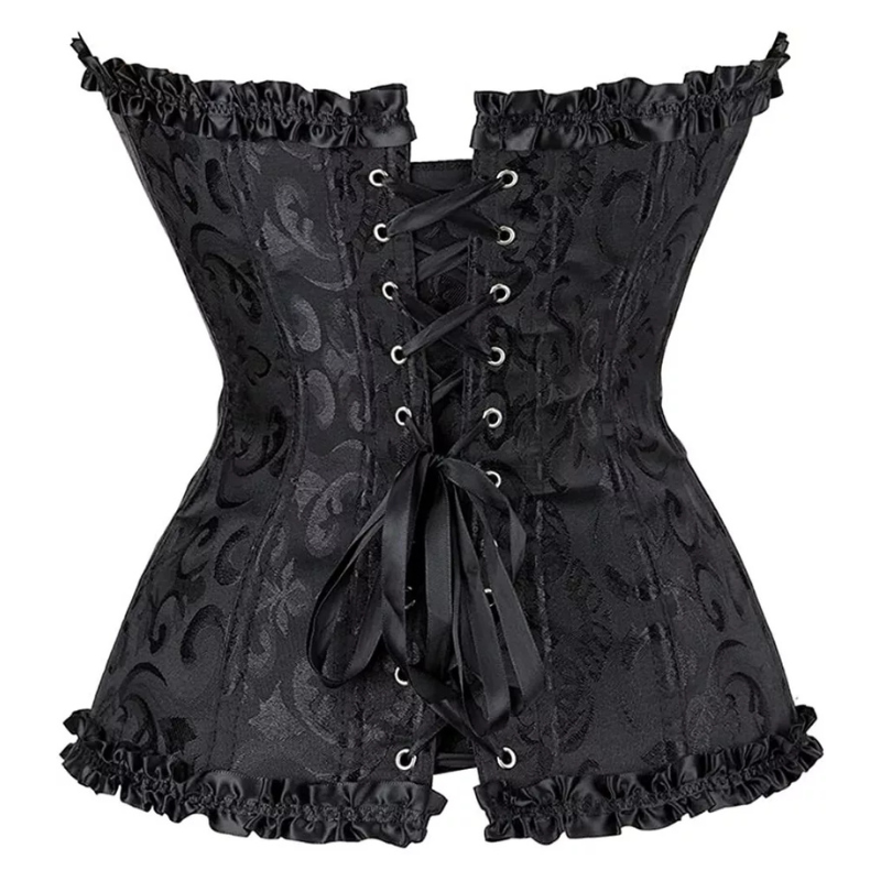 Corset y Tanga Brocado 810-1