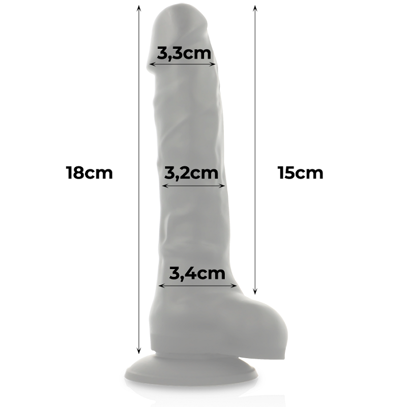 Dildo Silicona Density 18 CM Negro