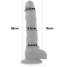 Dildo Silicona Density 18 CM Negro