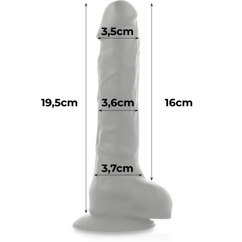 Dildo Silicona Density 19,5 cm Negro