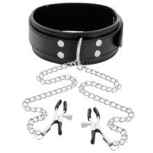 Collar Con Pinzas Para Pezones Darkness