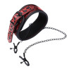 Collar Con Pinzas Para Pezones Diamond