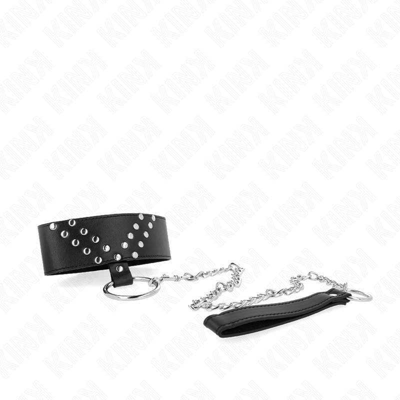 Collar Con Correa Remaches en V Kink