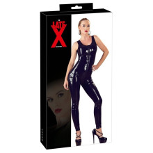 Catsuit Negro The Látex Collection Cremallera Sin Mangas