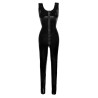 Catsuit Negro The Látex Collection Cremallera Sin Mangas