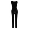 Catsuit Negro The Látex Collection Cremallera Sin Mangas