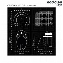 Jaula Castidad Locked Obsidian Hold S Addicted
