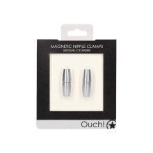Imanes Pezones Ouch Magnetic Nipple Clamps Sensual Cylinder Plateado