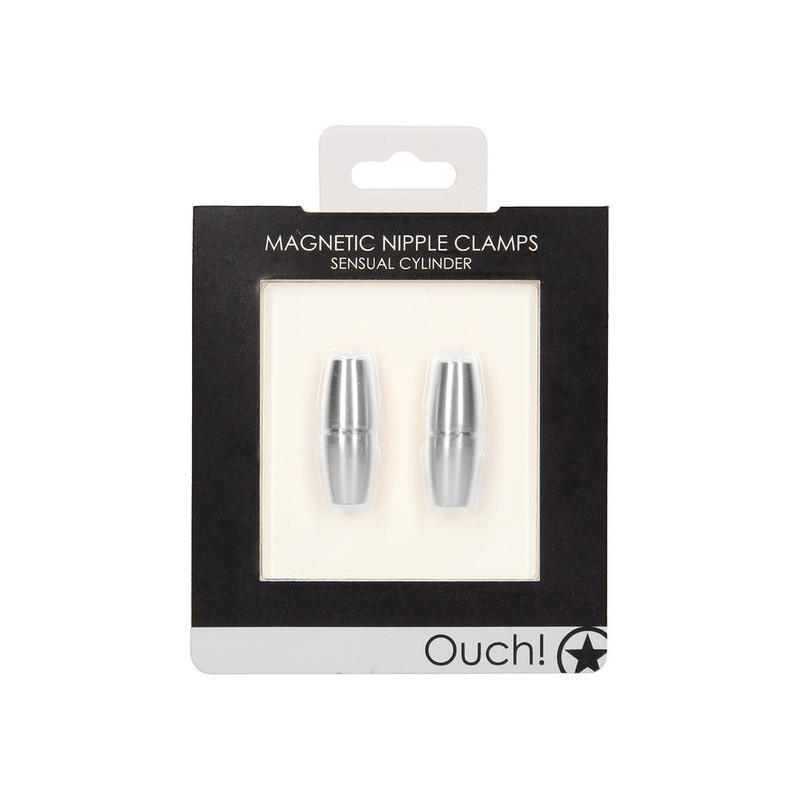 Imanes Pezones Ouch Magnetic Nipple Clamps Sensual Cylinder Plateado