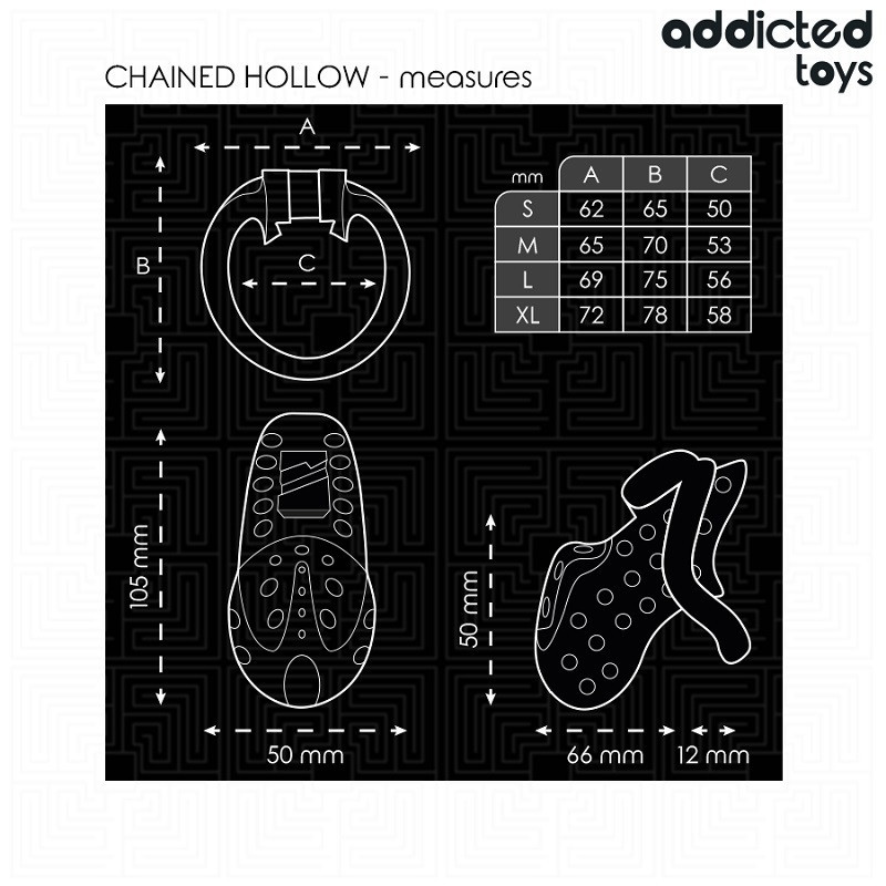 Jaula Castidad Locked Chained Hollow Addicted