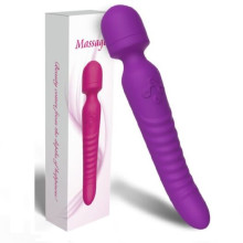 Masajeador Vibrador Efecto Calor Recargable Massager Lila