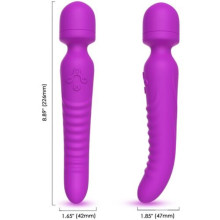 Masajeador Vibrador Efecto Calor Recargable Massager Lila