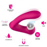 Estimulador Vibrador Doble Con Movimiento Licking Fucsia