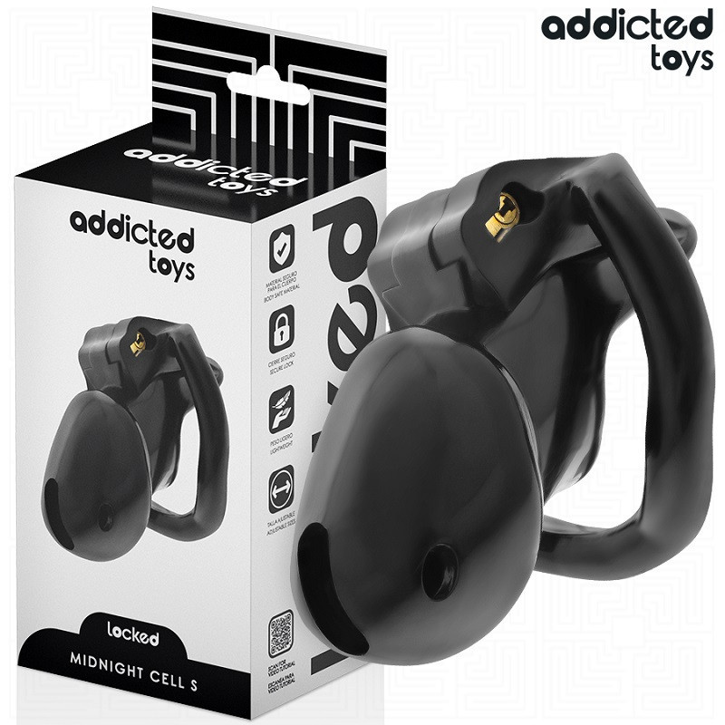 Jaula Castidad Locked Midnight Cell S Addicted