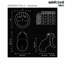 Jaula Castidad Locked Midnight Cell S Addicted
