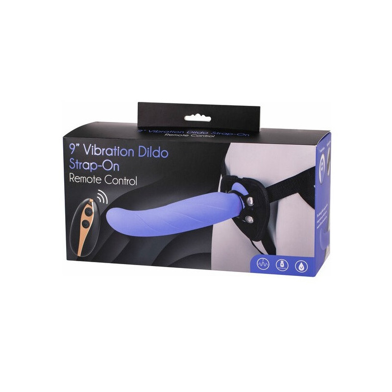 Arnés Femenino Macizo Con Vibración Silicona 9 Control Remoto