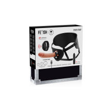 Arnés Femenino Macizo Con Vibración Silicona Dildo y Bala Control Remoto Watchme M