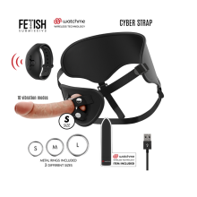 Arnés Femenino Macizo Con Vibración Silicona Dildo y Bala Control Remoto Watchme S