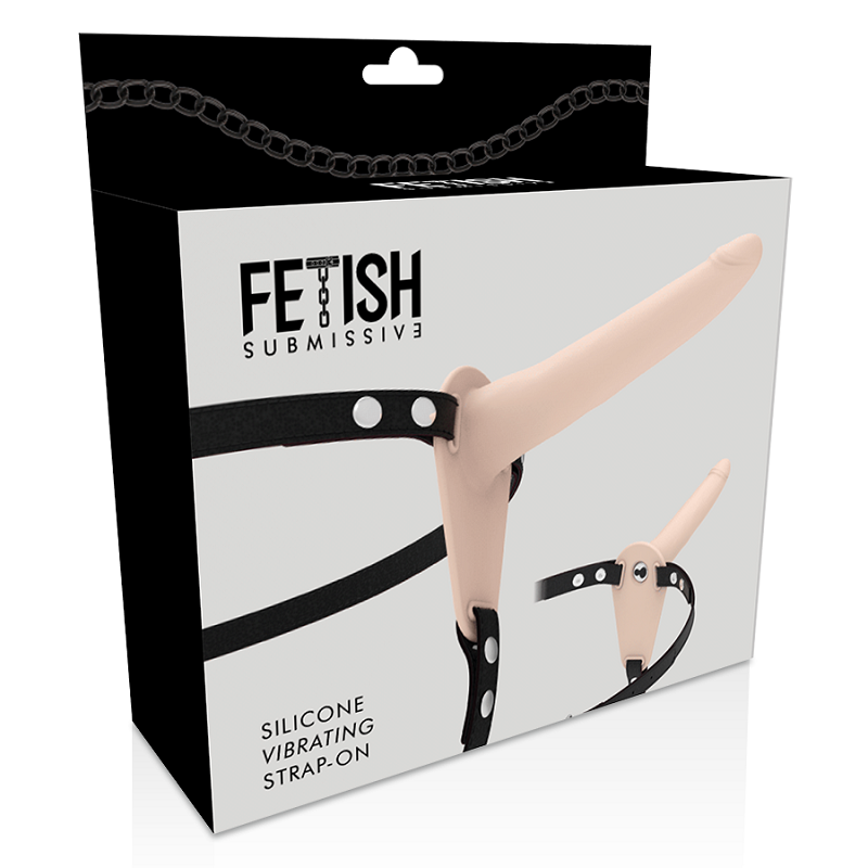 Arnés Femenino Macizo Con Vibración Silicona Recargable Fetish Submissive Beis