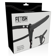 Arnés Femenino Macizo Con Vibración Silicona Recargable Fetish Submissive Negro
