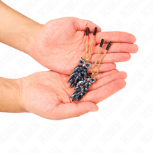 Pinzas Pezones Colgante Búho Azul