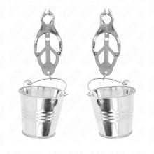 Pinzas Pezones Japonesas con Colgantes de Cubos