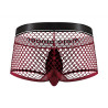 Bóxer Male Power Rejilla Cook Ring Burdeos y Negro