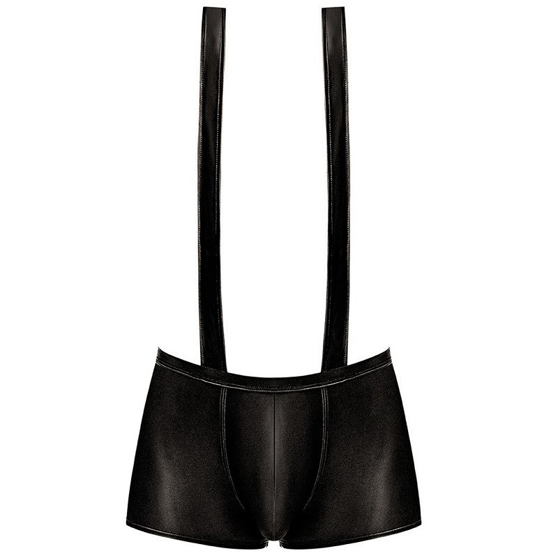 Body Elástico Tirantes Cruzados Efecto Mojado Male Power