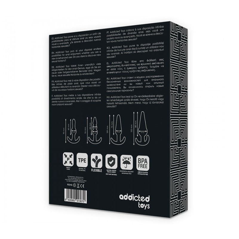 Kit 4 Plugs Anales Addict Toys