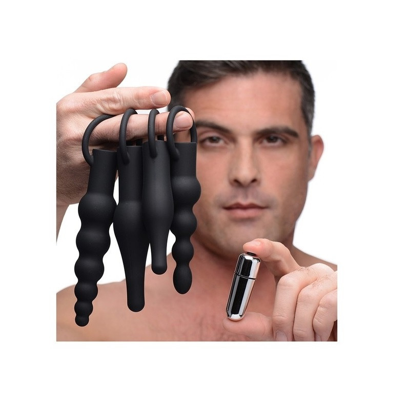 Kit 4 Plugs Anales Master Series Ringed Rimmers