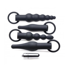 Kit 4 Plugs Anales Master Series Ringed Rimmers