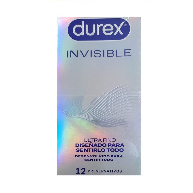 Caja 12 Preservativos Durex Invisible Ultra Fino