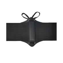 Cinturón Corset Elástico Cordón Negro