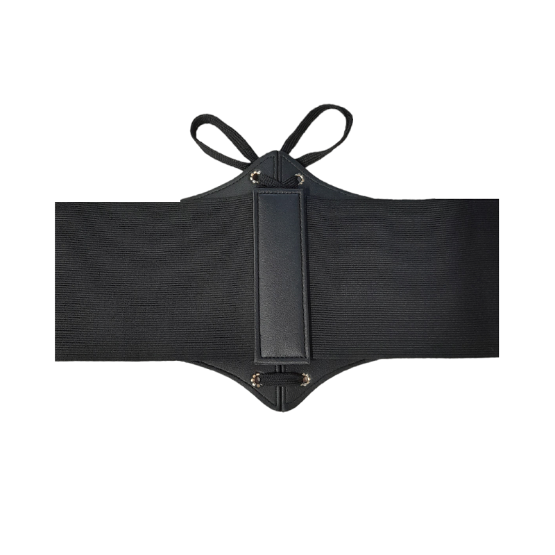 Cinturón Corset Elástico Cordón Negro