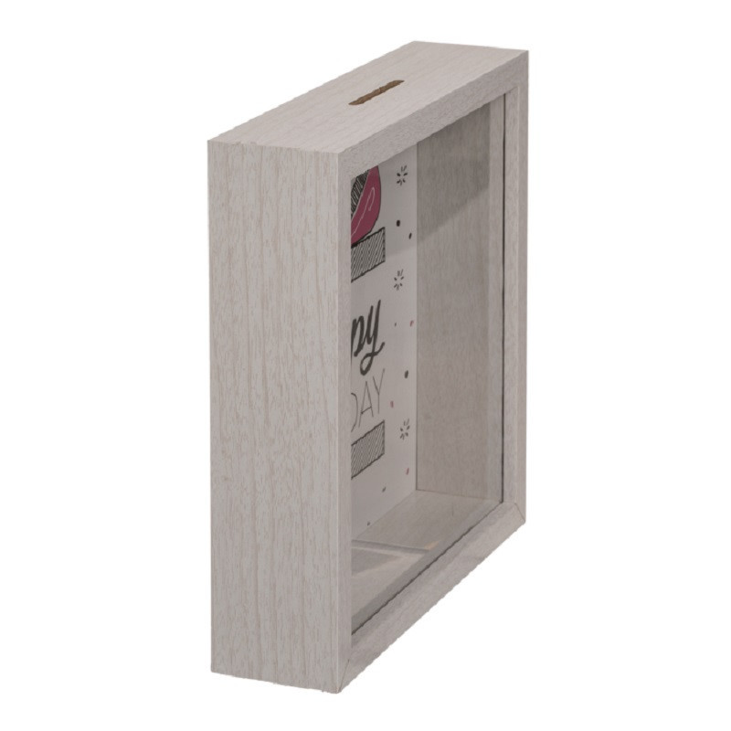 Hucha Madera Happy Birthday