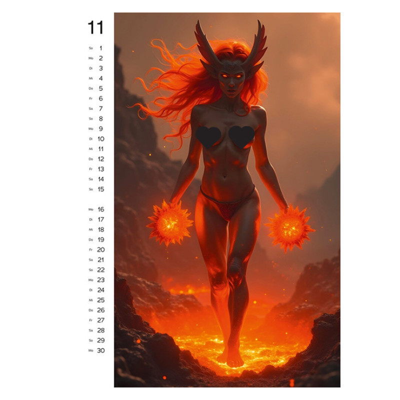 Calendario Sexy Wild Fantasy 2026