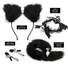 Kit Cosplay Cat Negro BDSM Line