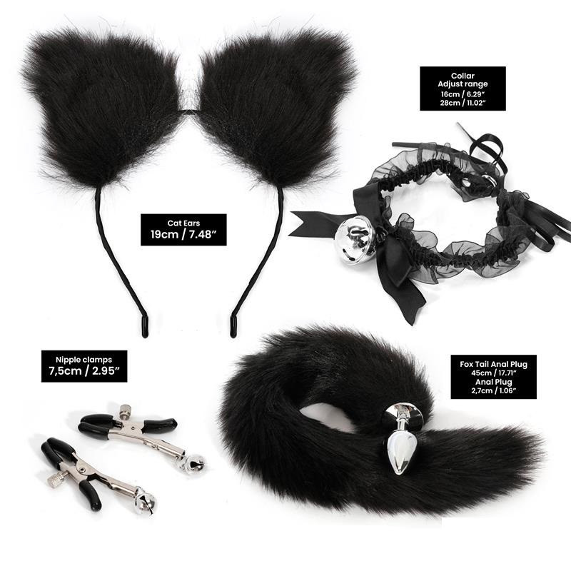 Kit Cosplay Cat Negro BDSM Line