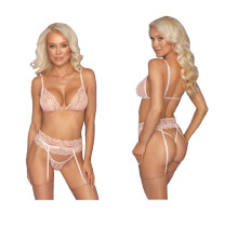 Conjunto 3 Piezas Rosa Kissable