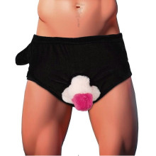 Slip con Pene de Peluche Hinchable