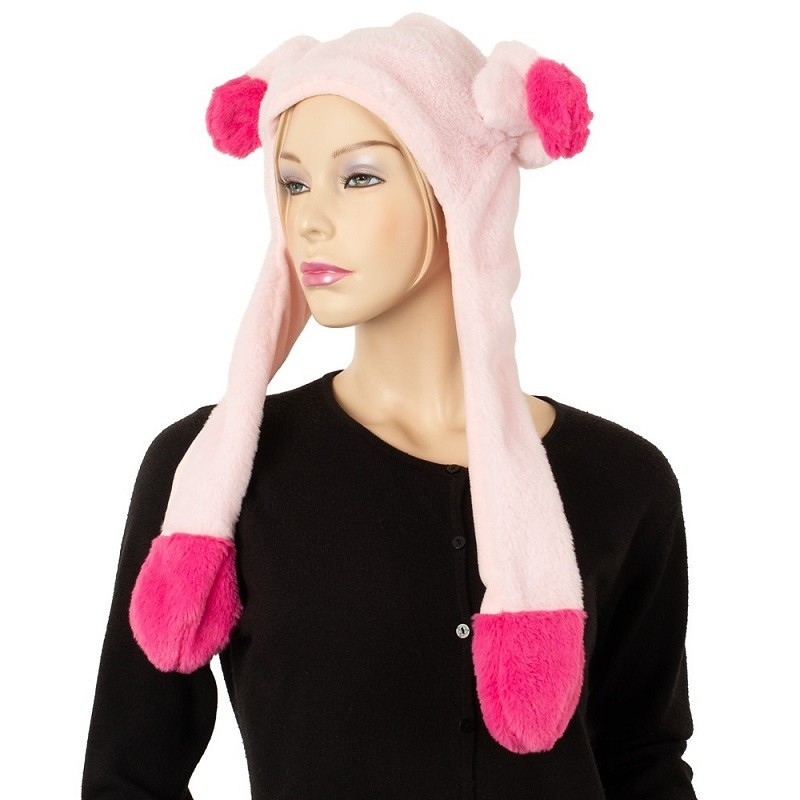 Gorro de Peluche con Orejeras de Pene Hinchables
