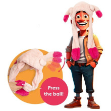 Gorro de Peluche con Orejeras de Pene Hinchables