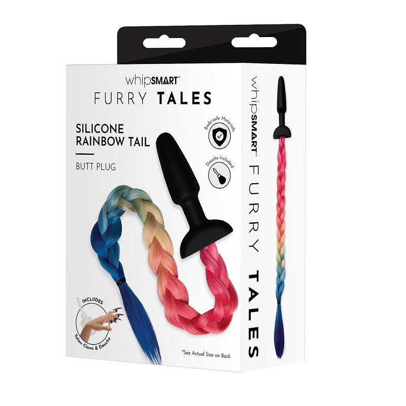 Cola Rainbow Silicona Butt Plug Furry Tales