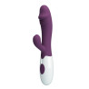 Vibrador Doble Estimulación De Pilas Snappy Morado