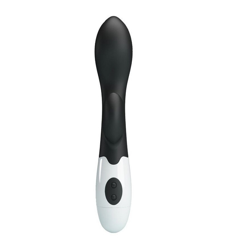 Vibrador Doble Estimulación de Pilas Brighty Negro